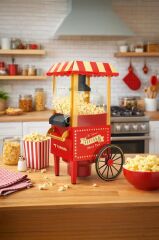 Mısır Patlatma Makinesi Yağsız Ev Tipi Popcorn Makinesi TPM01 Kırmızı
