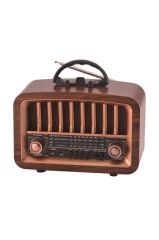 Torima D-57 Ahşap Nostalji Radyo Kablosuz Bluetooth Hoparlör