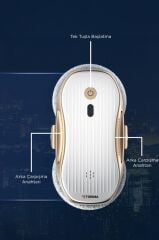 Cam Silme Temizleme Robotu Uzaktan Kumandalı Su Püskürtmeli 3000Pa S10