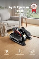 Egzersiz Aleti Kumandalı Eliptik Kondisyon Bisikleti El Ayak Egzersiz Pedalı VEP1001 Siyah