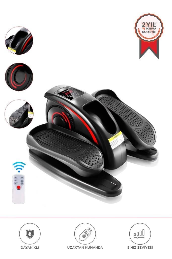 Torima VEP-1001 Siyah Eliptik Kondisyon Bisikleti El Ve Ayak Egzersiz Pedalı Kumandalı Egzersiz Aleti