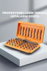 Tornavida Seti 40 Parça Profesyonel Çok Uçlu Tamir Seti TTS05 Gri