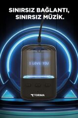 Bluetooth Hoparlör Rgb Işıklı Kablosuz Hoparlör D73 Siyah