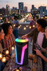 Bluetooth Hoparlör Rgb Işıklı Parti Speaker D69 Siyah