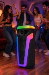 Bluetooth Hoparlör Rgb Işıklı Parti Speaker D69 Siyah