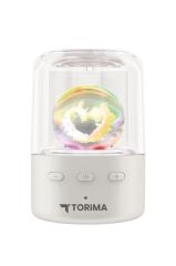 Torima D73 Beyaz RGB LED Işıklı Kablosuz Bluetooth Hoparlör