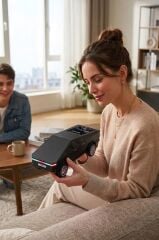 Bluetooth Hoparlör Retro Araba CyberTruck Tasarımlı Rgb Işıklı TWS USB 15W Speaker D68 Siyah