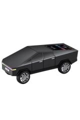 Torima D68 Siyah CyberTruck Araba Tasarımlı Bluetooth Hoparlör 15W Güçlü Ses RGB LED /TWS/USB