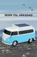 Torima D70 Mavi Vosvos Tasarımlı Solar Şarjlı Bluetooth Hoparlör 5W Güçlü Ses