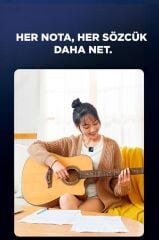 Torima F11-2 Type-C + Lightning + Aux 2li 3in1 Kablosuz Yaka Mikrofonu