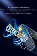 Yaka Mikrofonu Type-C Lightning Aux 2 Adet 3IN1 Kablosuz Mikrofon F11-2 Siyah