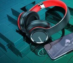 Lenovo Bluetooth Kulaklık Kulak Üstü Kablosuz Kulaklık HD200 Siyah