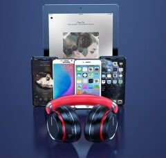 Lenovo Bluetooth Kulaklık Kulak Üstü Kablosuz Kulaklık HD200 Siyah