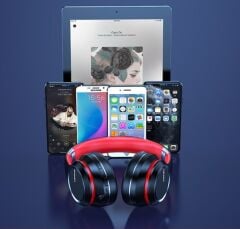 Lenovo Bluetooth Kulaklık Kulak Üstü Kablosuz Kulaklık HD200 Siyah