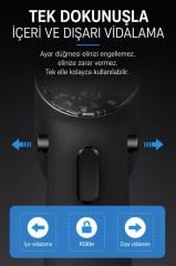 Şarjlı Tornavida Seti 30 Parça Type C Şarjlı Led Işıklı Mıknatıslı Torima TTS01 Gri