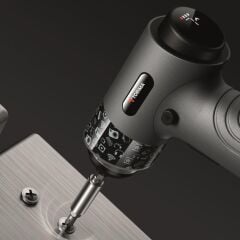 Şarjlı Tornavida Seti 30 Parça Type C Şarjlı Led Işıklı Mıknatıslı Torima TTS01 Gri