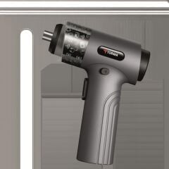 Şarjlı Tornavida Seti 30 Parça Type C Şarjlı Led Işıklı Mıknatıslı Torima TTS01 Gri