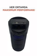 Bluetooth Hoparlör Rgb Işıklı Taşınabilir Parti Speaker GTS-1550 Siyah