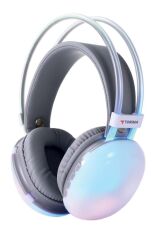Torima HD-40 Beyaz Kablosuz RGB Işıklı Kulak Üstü Bluetooth Kulaklık