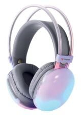 Bluetooth Kulaklık Kulak Üstü Rgb Işıklı Kablosuz Kulaklık HD40 Mor
