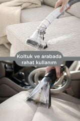 Halı ve Koltuk Yıkama Temizleme Leke Çıkartma Makinesi 800W DHY1000 Beyaz