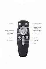 Astronot Projektör Galaxy Star Kumandalı Samanyolu Aydınlatma Gece Lambası LW39 Beyaz