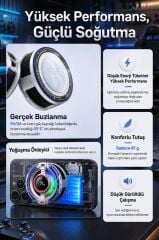 Kablolu Cep Telefon Soğutucu Oyuncu Radyatör Soğutma Fanı ACC50 Beyaz