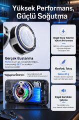 Torima Kablolu Cep Telefon Soğutucu Oyuncu Radyatör Soğutma Fanı ACC50 Beyaz