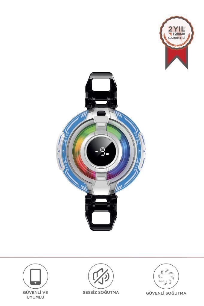 Kablolu Cep Telefon Soğutucu Oyuncu Radyatör Soğutma Fanı ACC50 Beyaz