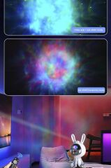 Astronot Projektör Galaxy Star Kumandalı Samanyolu Aydınlatma Gece Lambası LW39 Beyaz