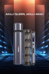 Torima TTS-03 60 Parça Şarjlı Hassas Tornavida Seti – Led Işıklı, Mıknatıslı Alüminyum Kasa, Type-c