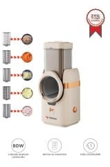 Otomatik Rende Doğrayıcı Dilimleme Makinesi 5IN1 TFS01 Krem