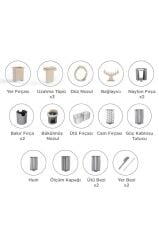 Otomatik Rende Doğrayıcı Dilimleme Makinesi 5IN1 TFS01 Krem