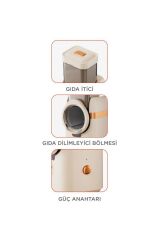 Otomatik Rende Doğrayıcı Dilimleme Makinesi 5IN1 TFS01 Krem