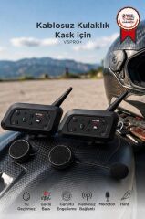 Motosiklet Helmet İnterkom Bluetooth 2li Kask Kulaklığı Ejeas Double V6PRO+