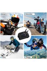 Torima Motosiklet Helmet İnterkom Bluetooth 2li Kask Kulaklığı Ejeas Double V6PRO+