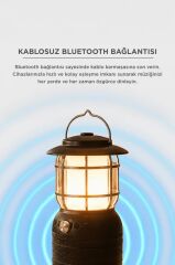 Torima Bluetooth Hoparlör Mikrofonlu Nostaljik Fener Tasarımlı Speaker SD08 Siyah