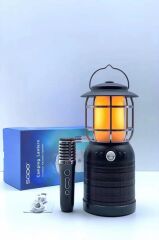 Torima SD08 Siyah Mikrofonlu Bluetooth Hoparlör Nostalji Fener Speaker