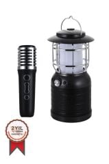 Torima SD08 Siyah Mikrofonlu Bluetooth Hoparlör Nostalji Fener Speaker