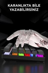 TK-05 Kablolu Mekanik Blue Switch Rgb Işıklı Gaming Klavye Siyah