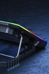 Torima CF-04 Ayarlanabilir Dizüstü Bilgisayar Rgb Soğutma Fanı Siyah