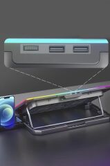 Torima CF-04 Ayarlanabilir Dizüstü Bilgisayar Rgb Soğutma Fanı Siyah