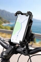 Telefon Tutucu Motorbisiklet Bisiklet Oto Aksesuarları JX042 Siyah