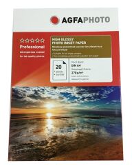 Agfaphoto Fotoğraf Kağıdı 270Gr 20'li A4 Inkjet Kağıt Parlak