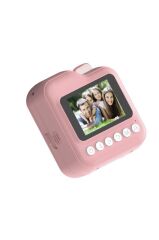 Dijital Fotoğraf Makinesi Çocuk Termal Resim Kağıt Baskılı Yazıcı Kamera Video Makinesi CMR15 Pembe
