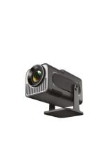 Projeksiyon Cihazı Taşınabilir Ev Sinema 4K 1080P Android Akıllı Projektör HY320 Siyah