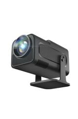 Torima  HY320 Siyah Taşınabilir Sinema Projektörü 4K 1080P Ev Sineması Bluetooth Android Akıllı Projeksiyon Wifi