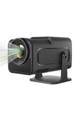 Torima  HY320 Siyah Taşınabilir Sinema Projektörü 4K 1080P Ev Sineması Bluetooth Android Akıllı Projeksiyon Wifi