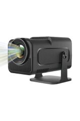 Torima  HY320 Siyah Taşınabilir Sinema Projektörü 4K 1080P Ev Sineması Bluetooth Android Akıllı Projeksiyon Wifi