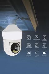 TORİMA CMR-26 Beyaz 360° Full Hd 1080p Ampül Wifi Smart Ip Güvenlik Kamerası